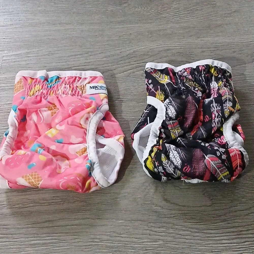 Micooyo Female Dog Heat Reusable Dog Diapers Sz S NWOT